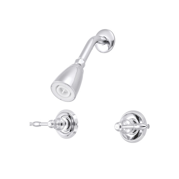 Kingston Brass Shower Faucet, Polished Chrome, Wall Mount KB241KLSO